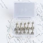 bulletboard decorative arrow silver pins