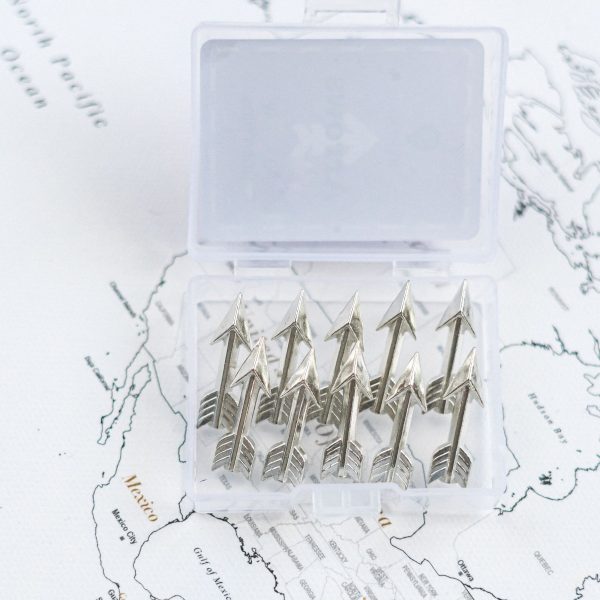 bulletboard decorative arrow silver pins