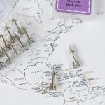 unique map tacks silver arrows